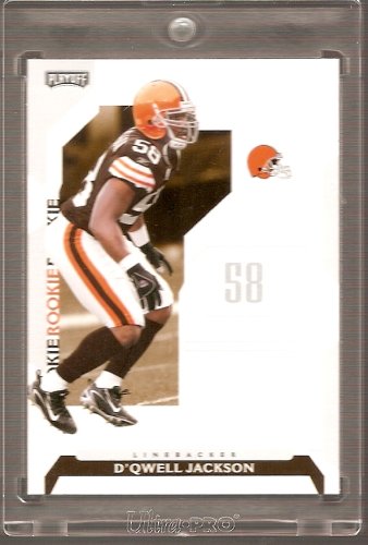 2006 Playoff NFL Football D'Qwell Jackson Cleveland Browns Limited Rookie Card #144 - Mint Condition - In Protective Acrylic Display Case!