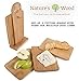 Bamboo Cutting Board Set- 5 Piece With 4 FREE Bamboo Spoons (Valued at $9) - Eco Friendly- Also Used As Cheese Board, Vegetable Board - Make Your Life Easy!