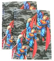 Set of 2 Superman Notebook : Spiral Bound