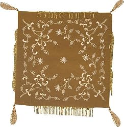 ShalinCraft Silk Pillow Cover for Interior Decoration 16x16 inches (bcv002)