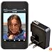 Rix iPod touch�ѥ��ꥳ�󥱡��� �֥�å� �վ��ݸ����+AC�����ץ�(�֥�å�)�դ� RX-IPSTOB-AC