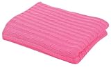 Elegant Baby Cable Blanket- Bright Pink