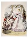 19th Century Fashion Illustration, from 'La Mode Illustre,' Paris, 1890 Giclee Poster Print, 9x12