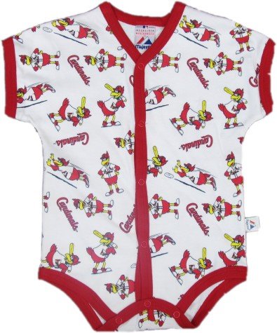 Infant St. Louis Cardinals Allover Print French Body Suit - 24 M
