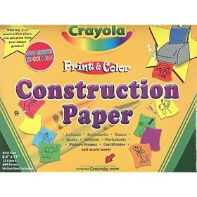 600 Sheets Crayola Print & Color Construction Paper for Inkjet Printers