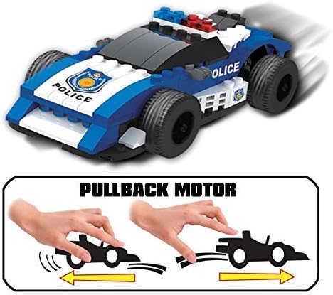 UniBlock Pullback Building Block Car - 84 pc by Unitech Toys