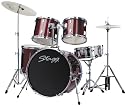 Stagg TIM1 SET 22 RD 5 Piece Rock 22in Drum Kit in Red