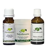 Review Native Remedies  / Native Remedies Hang-over Morning Mend; Pre-party Protect And Detox Drops Ultrapack (one Of Each), 0.5 Units