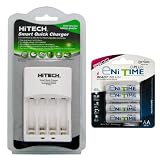 Hitech - Smart Battery Charger and 4x 2500mAh AA Battery Set