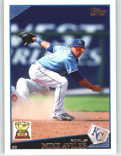 2009 Topps Baseball Card # 354 Mike Aviles - Topps Rookie Cup - Kansas City Royals - Shipped In Protective Screwdown Display Case!