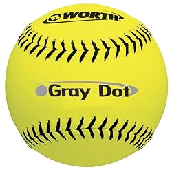 Worth YS40 YELL Synth Gray Dot 12 Inch Softball