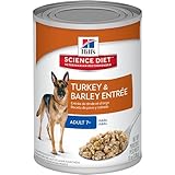 Hill's Science Diet Adult 7+ Turkey & Barley Entree Dog Food, 13-Ounce Can, 12-Pack