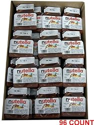 Nutella - Hazelnut Spread, CASE, (96 x 18g(0.6oz)) 96 COUNT