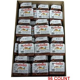 Nutella - Hazelnut Spread, CASE, (96 x 18g(0.6oz)) 96 COUNT