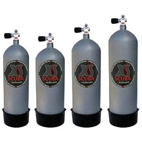 XS Scuba Worthington Cylinders Hot Dipped Galvanized LP Steel 2400 psi. Tanks