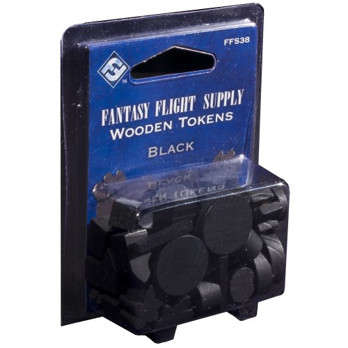 Fantasy Flight Supply: Wood Tokens: Black