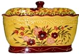 BREAD BOX, TOAST JAR CANISTER TUSCANY GARDEN FLOWER