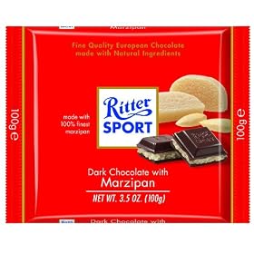 Ritter Sport Marzipan Chocolate 100g Bar