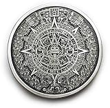 AZTEC CALENDAR Belt Buckle Mayan Mexico Toltec Design