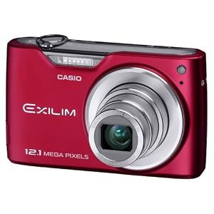 Casio EXILIM EX-Z450 RD Digitalkamera (12,1 Megapixel, 4-fach opt. Zoom, 7,6 cm (3 Zoll) Display) rot
