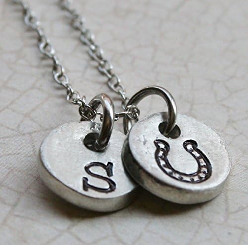 Horse shoe and Initial Pewter Necklace Copyright © 2015 by Shelly Champlin. All rights reserved.