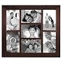 Malden International Berkeley Series, Contemporary Wall Series Wood Frame, for Seven 4" x 6" Photographs, Color/Style: Walnut