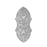  : Art Deco Pave CZ Brooch Emitations