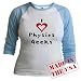 I Love Physics Geeks Love Jr. Raglan by CafePress