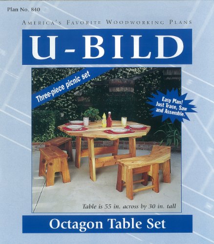 U-Bild 840 Octagon Picnic Table Set Project Plan