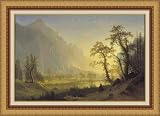 Sunrise Yosemite Valley by Albert Bierstadt - Framed Artwork