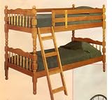BEAUTIFUL TWIN/TWIN CONVERTABLE BUNK BED IN HONEY FNSH