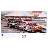 Aviation Auto Race Art Tony Stewart Autographed Sears Point Lithograph