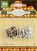 Making Memories Jill Schwartz Vintage Groove Findings Earrings Clip On Silver and Brass
