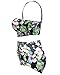 Lalagen Women's Strappy Hollow Out Floral Swimwear Plus Size High Waist Bikini Sets
