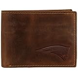 Fossil New England Patriots Brown Leather Traveler Trifold Wallet