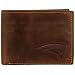 Fossil New England Patriots Brown Leather Traveler Trifold Wallet