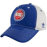 adidas Detroit Pistons Royal Blue Pinwheel Flex-Fit Hat