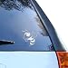 Georgia Tech Yellow Jackets 5'' x 6'' Silver Window Graphic Decal