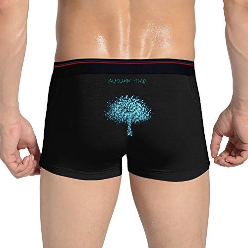 Men's Blue Light Autumn Trees Micro Modal Trunk Underwear