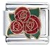 Jewelry : Red Roses Italian Charm