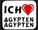 Mauspad mit Ich liebe Agypten Aegypten Dekoration