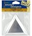 Jewelry Triangle Aluminum Trays 3.5'' 6/Pkg-