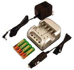 Battery-Biz Inc. Ultra Fast AA/AAA NiMH Battery Charger with 4 AA NiMH Batteries