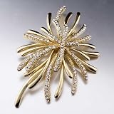Swarovski Crystal Golden Starfish April Birthstone Brooch