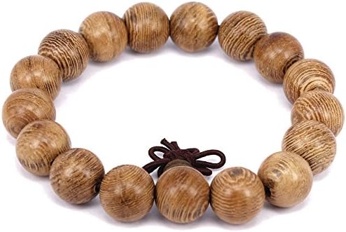 GUOXITANG Brand 1212mm-2020mm Men's Women's Wenge Wood Bracelet Tibetan Buddhist Pryer Chinese Knot (12 Millimeters)