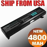AGPtek High Capacity High Quality Li-ion Battery [4400MAH 6 Cells ] For TOSHIBA Satellite A80 M70 A85 A100 A105 A110 M115 A135 M40 M45 M50 M55 M70 series Dynabook AX/55A TW/750LS Series fits PA3465U-1BRS PABAS069 PA3451U-1BRS PA3457U-1BRS PABAS067 Laptop Main Battery