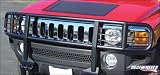 RealWheels Black Powder Coated Stainless Steel Standard Brush Guard - With Inserts, for the 2006 Hummer H3