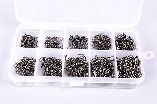 500pcs Cheap Small Size Silver Freshwater Fishhook Fishing Hooks Set