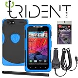 Trident Blue Aegis Case and Car Charger for Motorola XT912 Droid RAZR. Comes with Radiation Shield, Car charger and Stylus Pen.