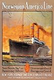 Canvas Print, Norwegian-America Cruise Line - 20 x 30